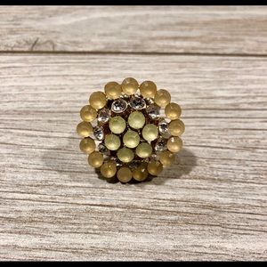 Chunky flower ring